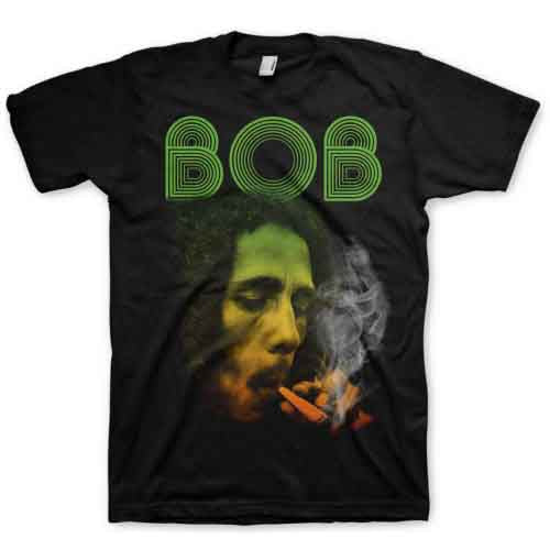 Bob Marley | Smoking Da Erb - T-Shirt Black