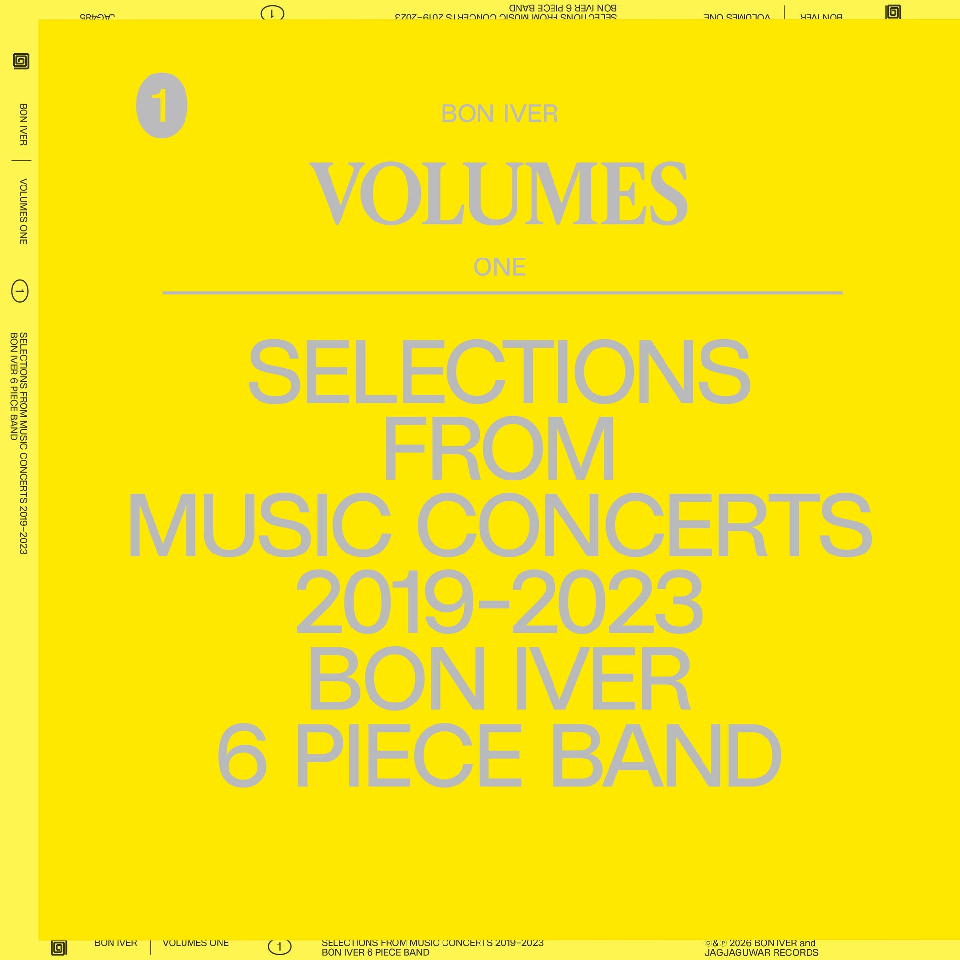 Bon Iver | Volumes: One Selections From Music Concerts 2019-2023 6 Piece Band - Vinyl