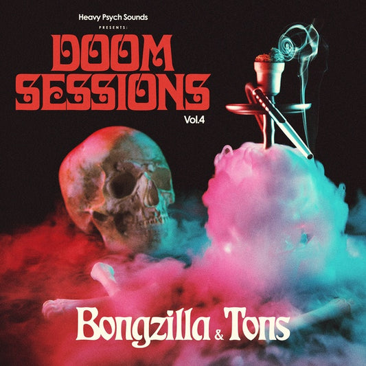 BONGZILLA/TONS | Doom Sessions Vol. 4 (Neon Magenta/Black Blue Striped Vinyl) - Vinyl