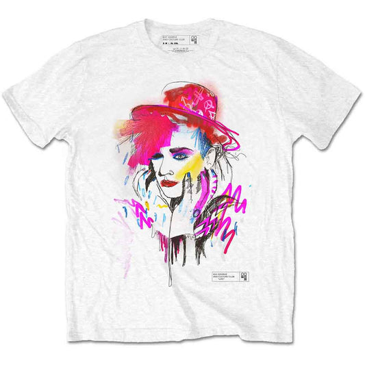 Boy George & Culture Club | Drawn Portrait - White