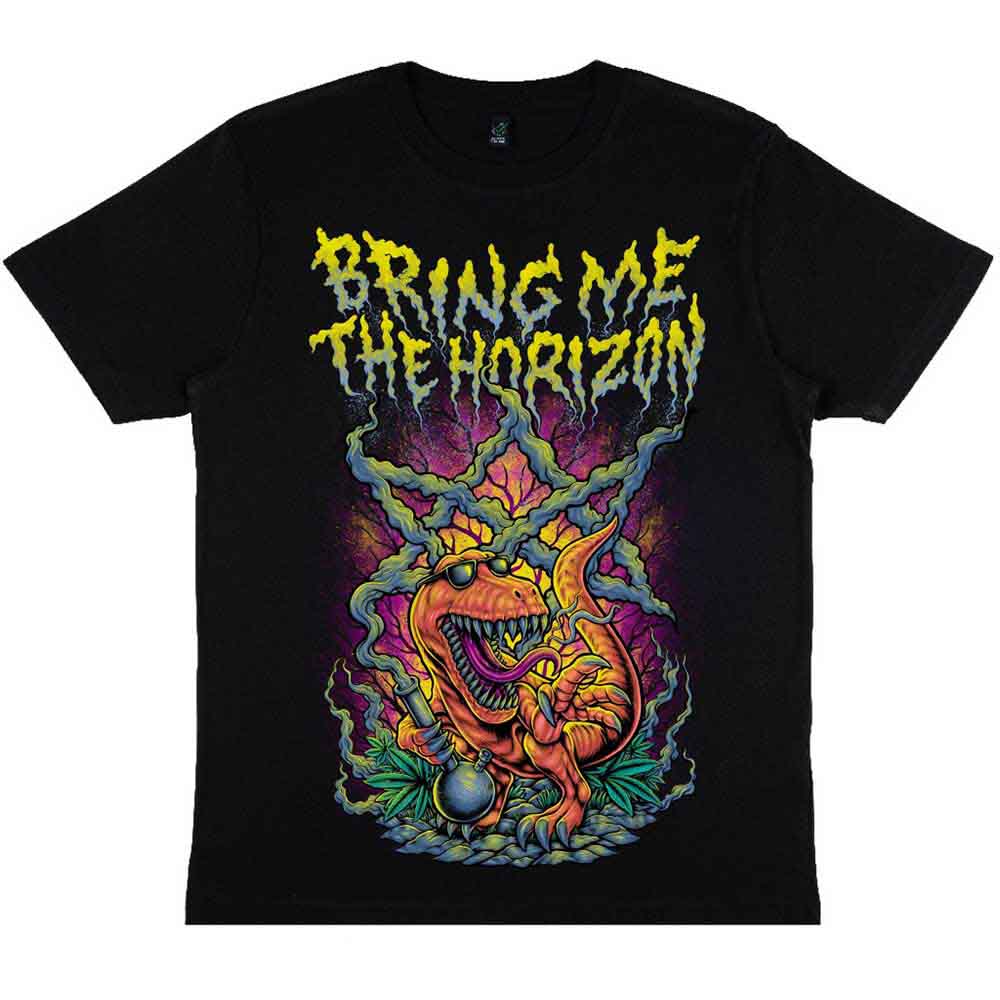 Bring Me The Horizon | Smoking Dinosaur - T-Shirt Black