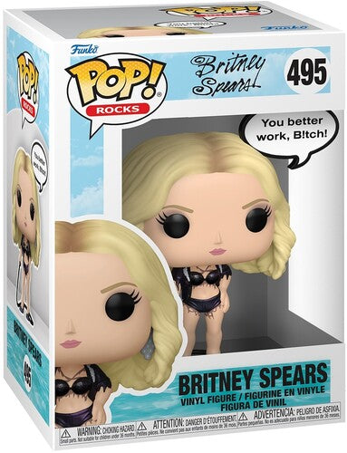 Britney Spears | Funko POP! Sayings: Britney Spears - Work B!tch (Vinyl Figure, Collectible) - Action Figure