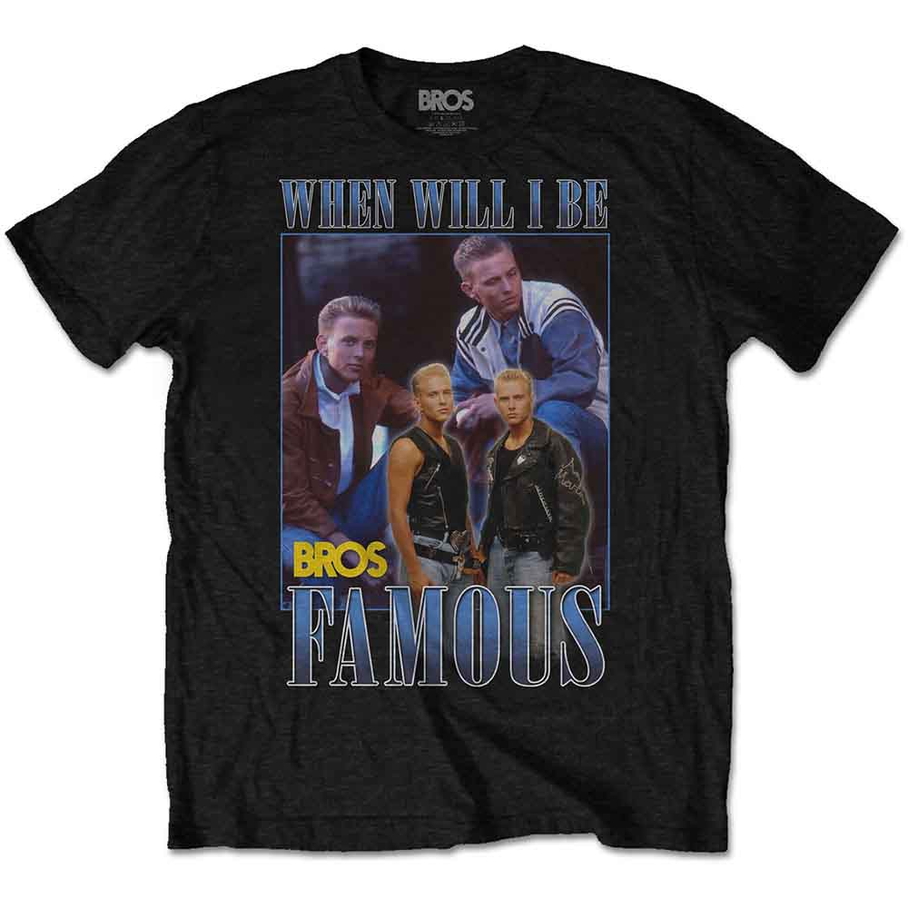 Bros | Famous Homage - T-Shirt Black