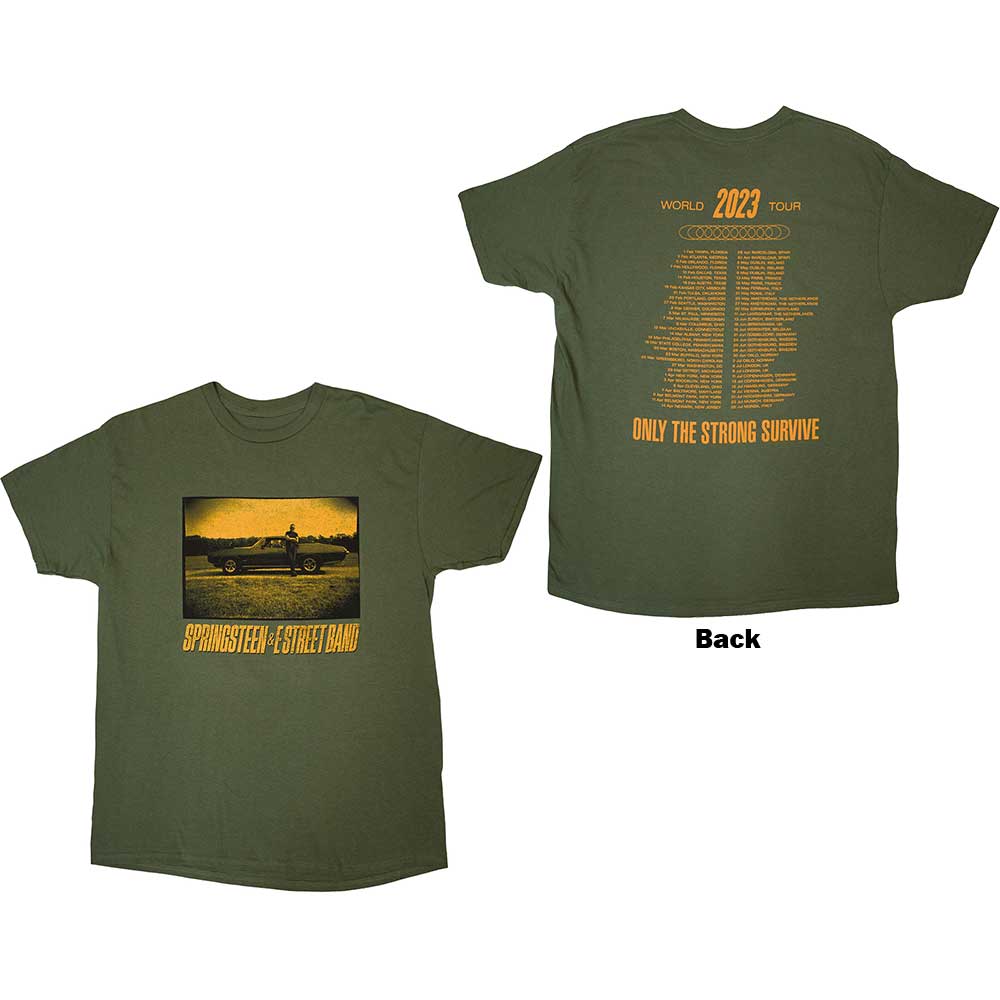 Bruce Springsteen | Tour '23 Sepia Car - T-Shirt Grey