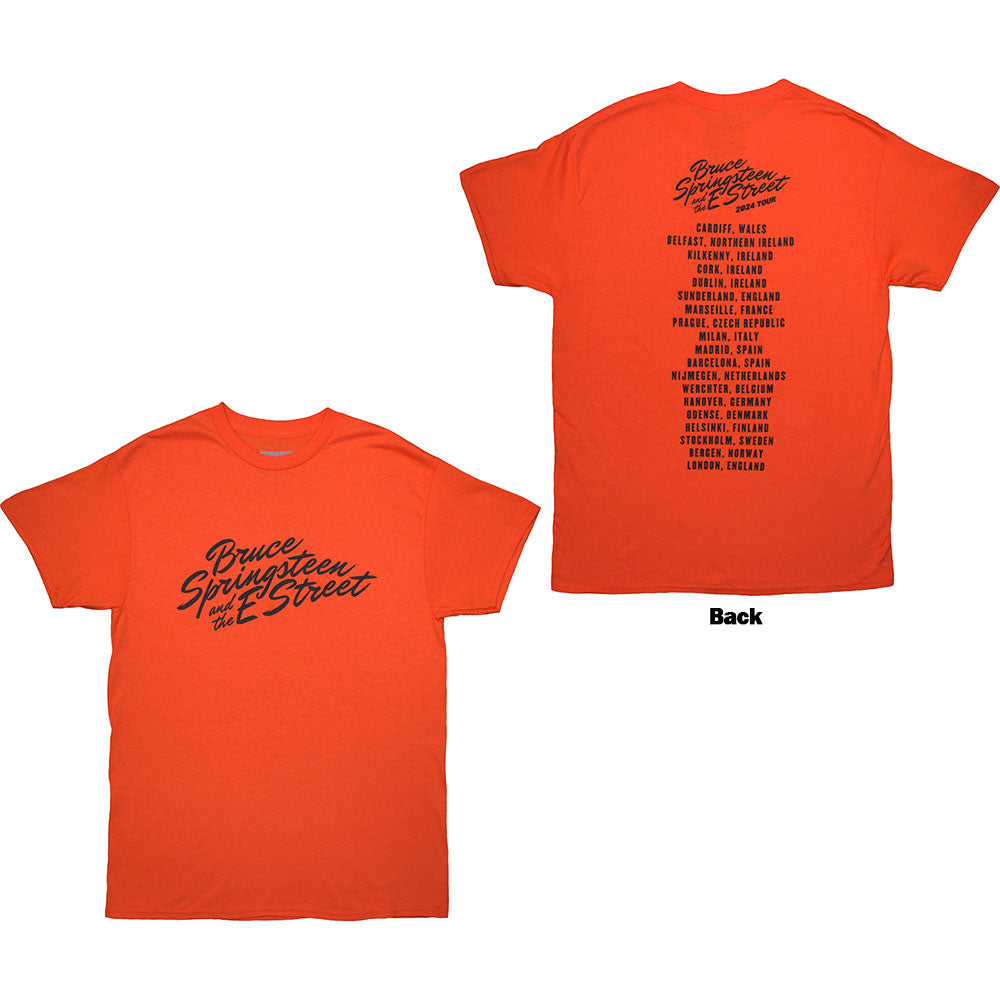 Bruce Springsteen | Tour '24 River Font - Orange