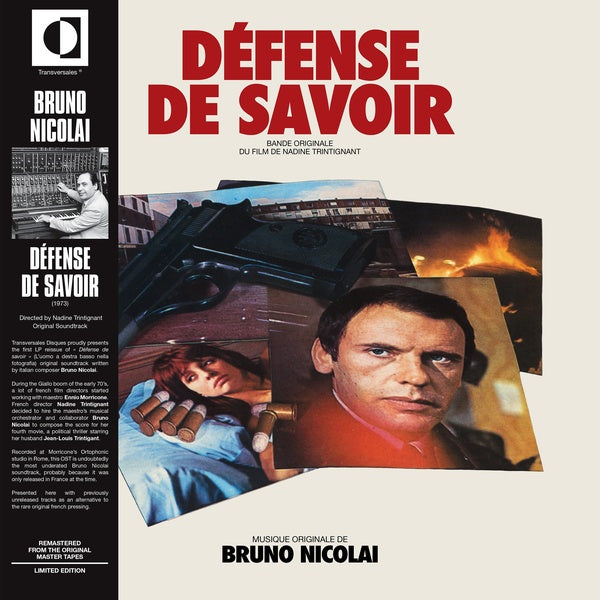 Bruno Nicolai | Defense De Savoir - Vinyl