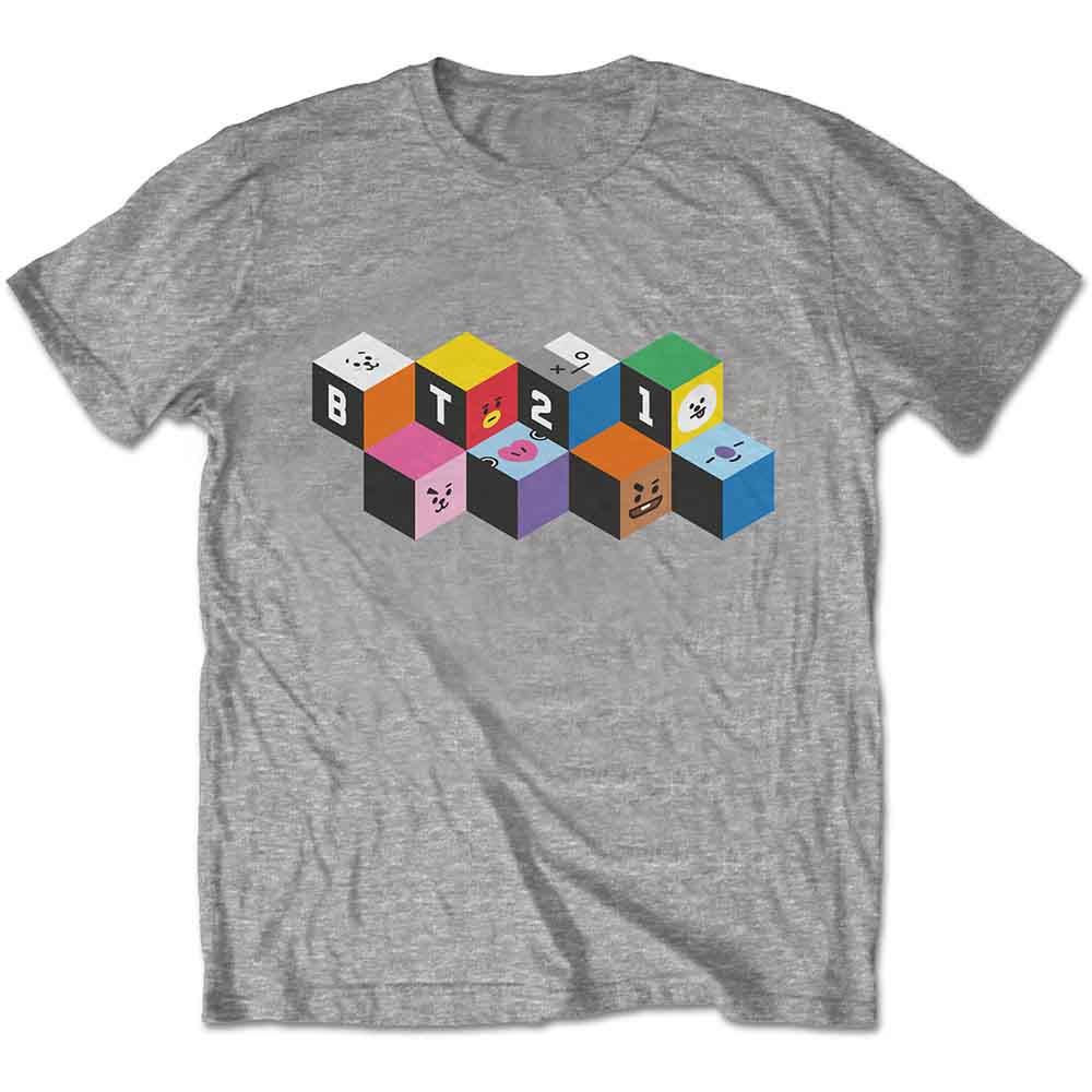 BT21 | Blocks - T-Shirt Grey