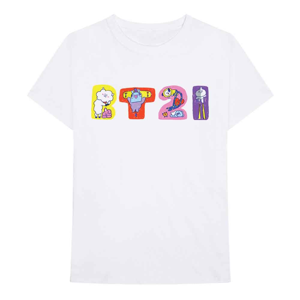 BT21 | Doodle Letters - White
