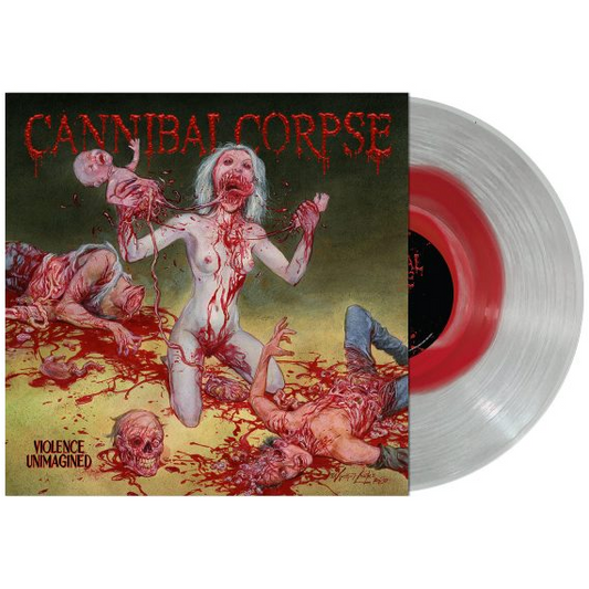 Cannibal Corpse | Violence Unimagined (Limited Edition, Clear with Red Splatter Colored Vinyl, Uncensored Version) - Vinyl