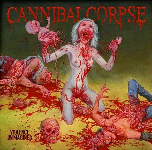Cannibal Corpse | Violence Unimagined (Limited Edition, Clear with Red Splatter Colored Vinyl, Uncensored Version) - Vinyl