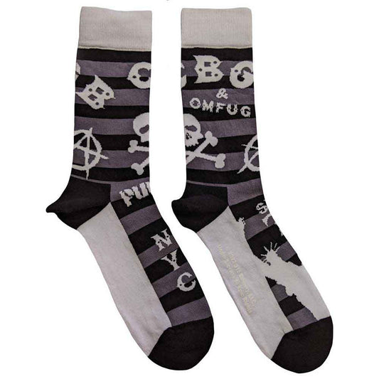 CBGB | Logos Striped - Socks Black