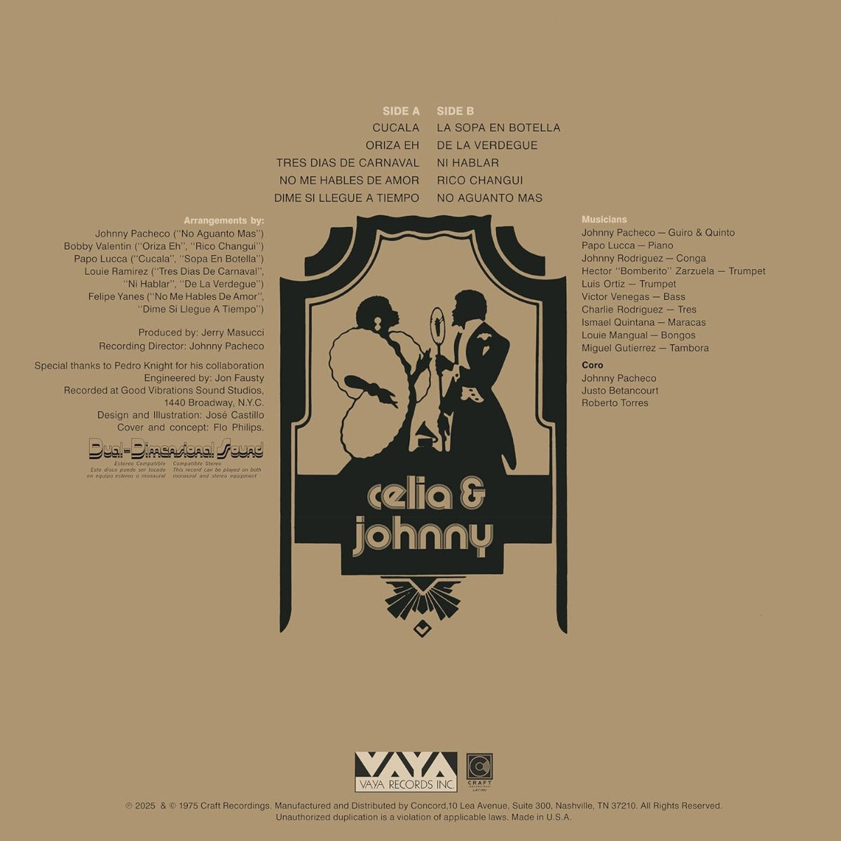 Celia Cruz & Johnny Pacheco | Tremendo Cache' (180 Gram Vinyl, Anniversary Edition) - Vinyl