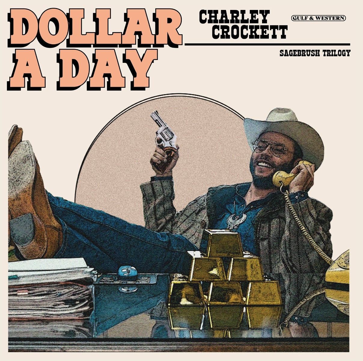 Charley Crockett | Dollar A Day (Indie Exclusive) [Pale Cornflower Blue Vinyl] - Vinyl
