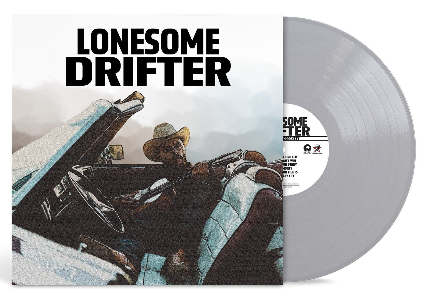 Charley Crockett | Lonesome Drifter (Indie Exclusive, Limited Edition, Silver Colored Vinyl, Alternate Cover) - Vinyl