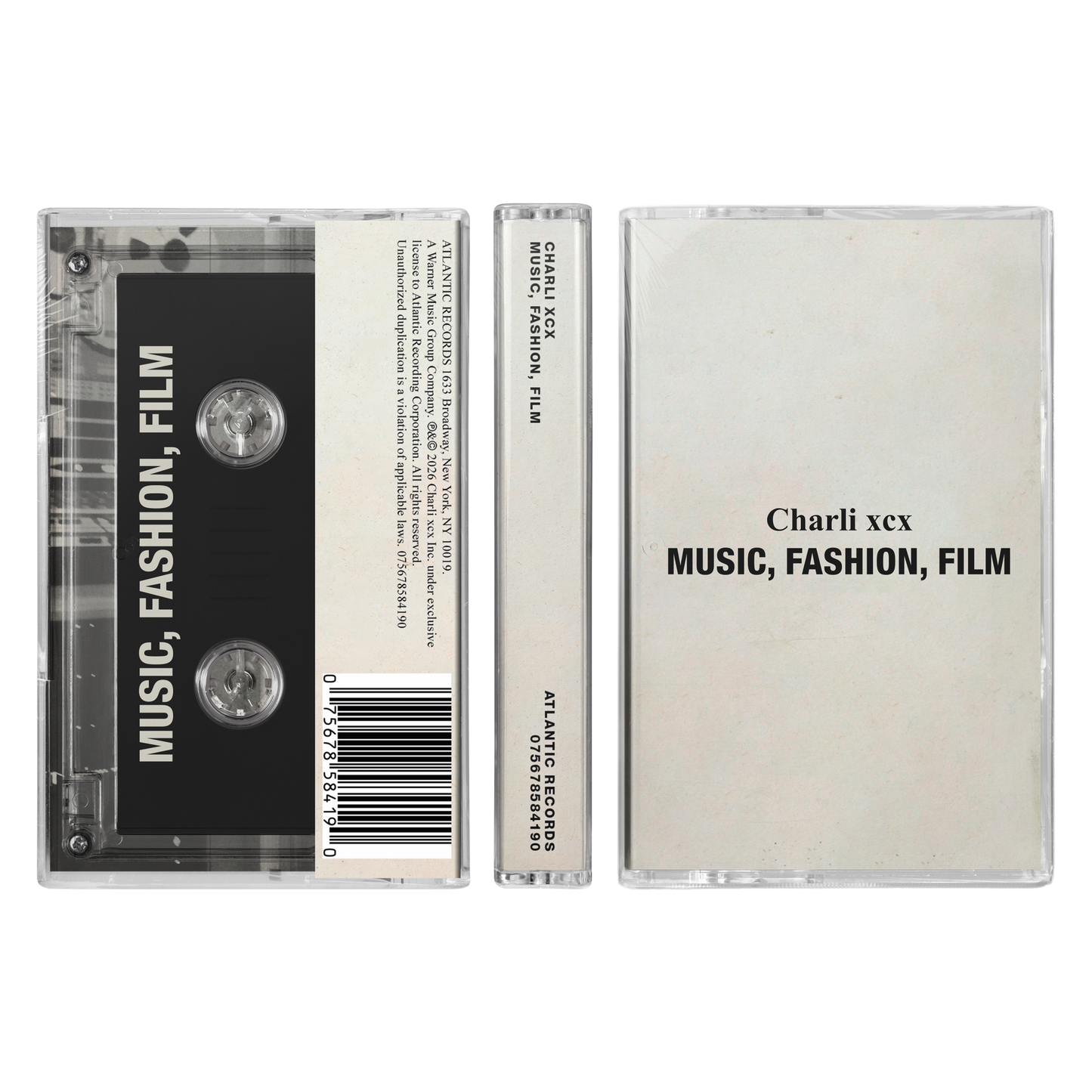 Charli XCX | Music, Fashion, Film (Clear Colored Cassette) - Cassette
