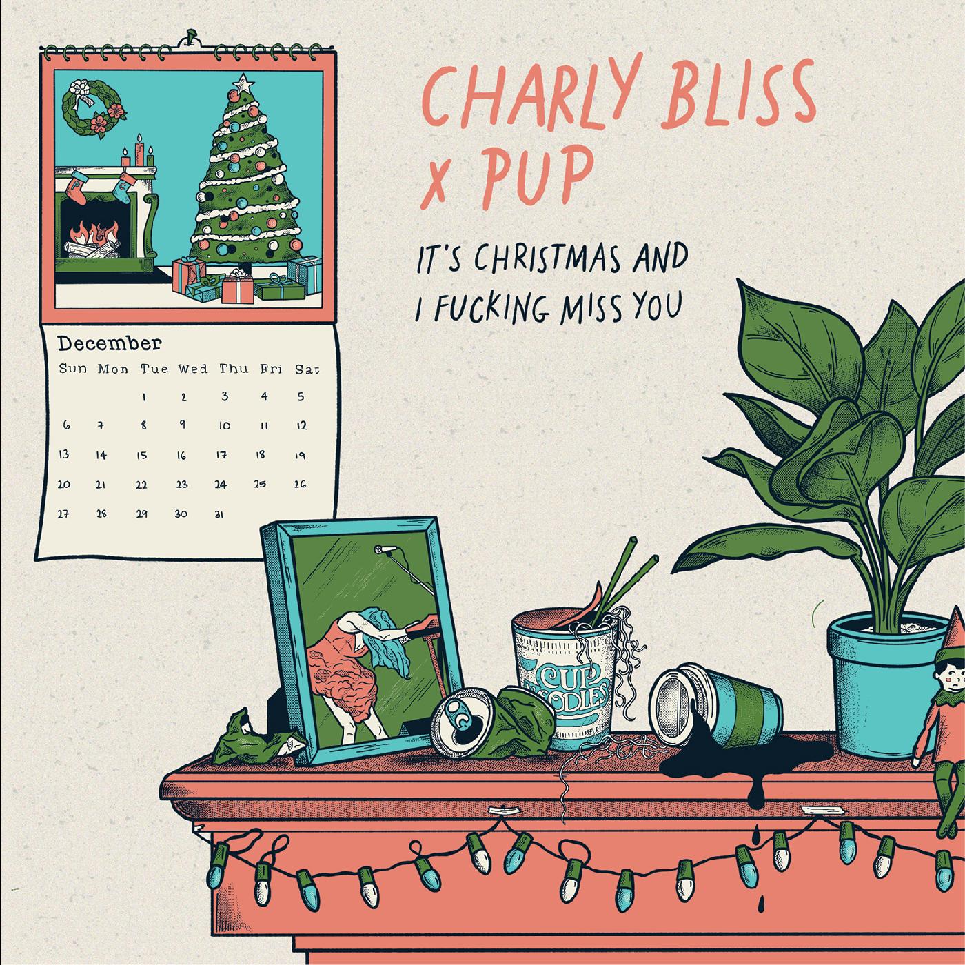 Charly Bliss | It's Christmas and I Fucking Miss You (featuring PUP) (BLUE VINYL) - Vinyl