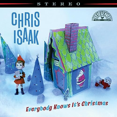 Chris Isaak | Everybody Knows It's Christmas (Deluxe) [Spring Green/Bone White Swirl LP] - Vinyl