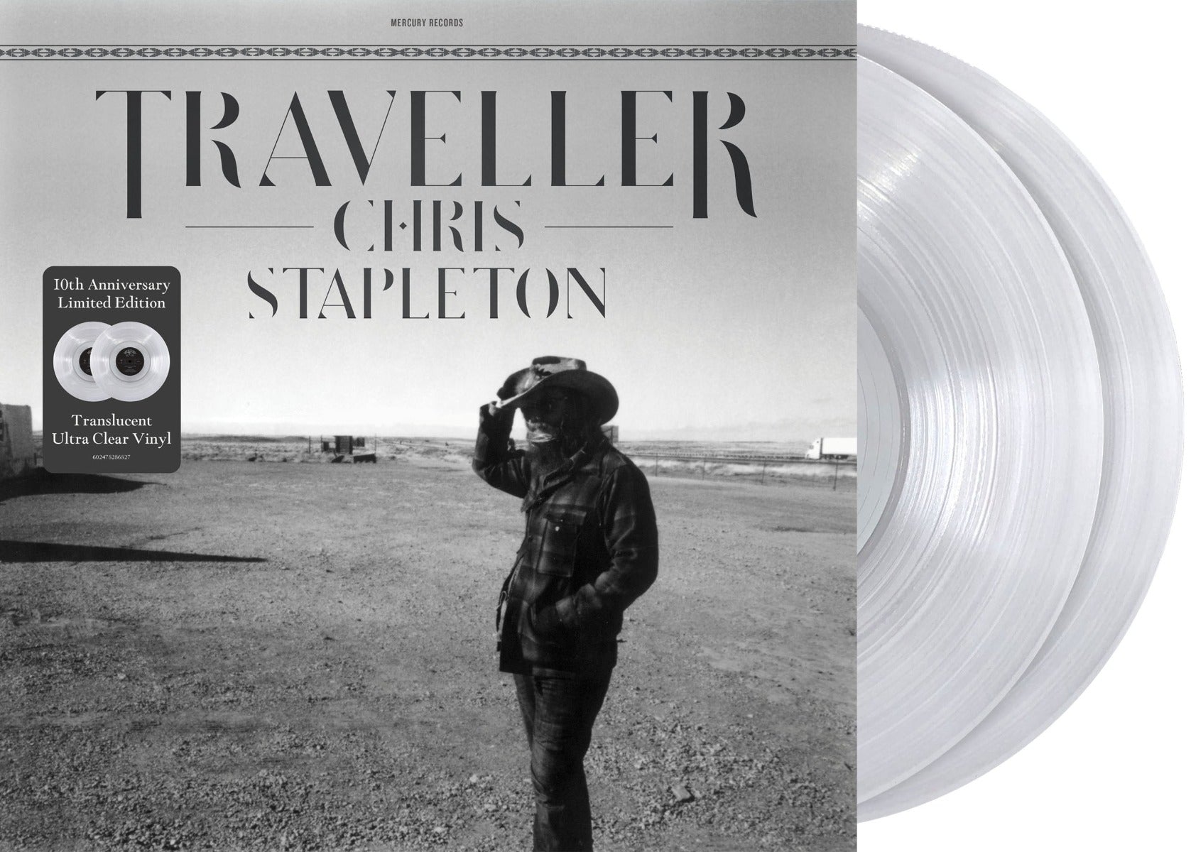 Chris Stapleton | Traveller (10Th Anniversary) (Limited Edition) (Translucent Ultra Clear Vinyl) (2Lp) - Vinyl