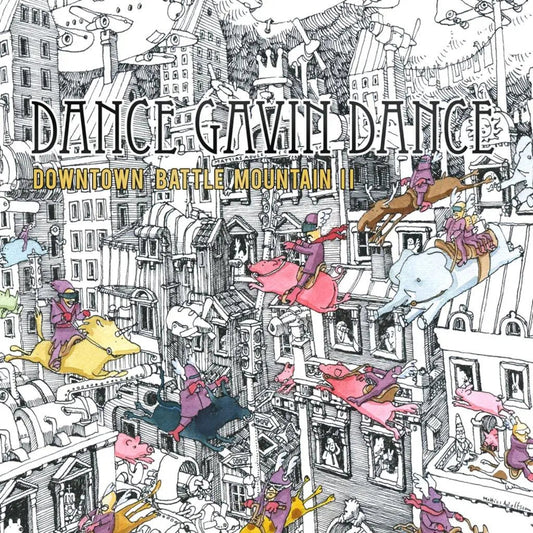 Dance Gavin Dance | Downtown Battle Mountain Ii (15Th Anniversary) [Light Blue Glitter LP] - Vinyl