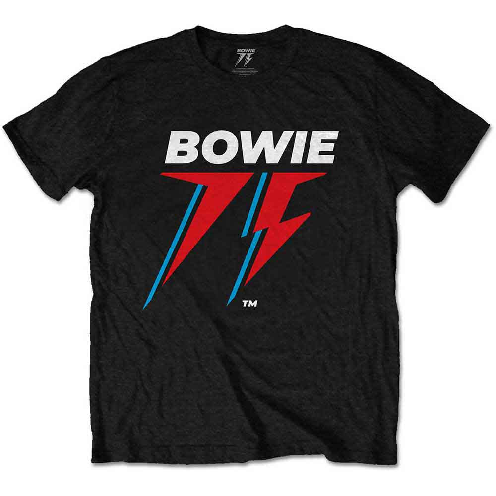 David Bowie | 75th Logo - T-Shirt Black