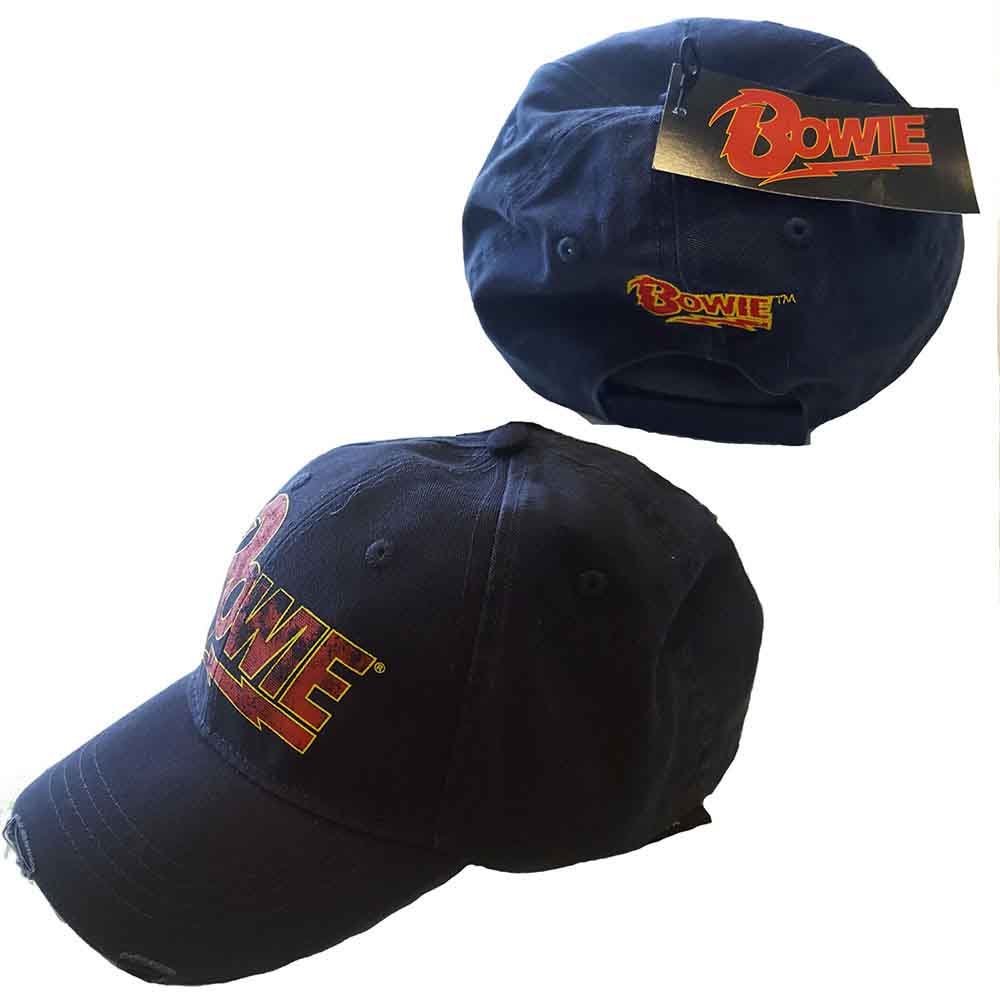 David Bowie | Flash Logo - Hat Blue