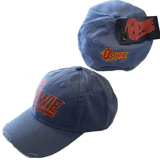 David Bowie | Flash Logo - Hat Blue