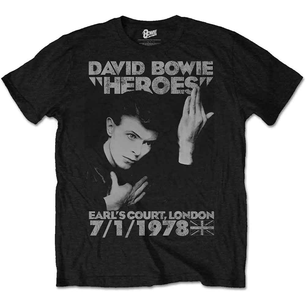 David Bowie | Heroes Earls Court - T-Shirt Black