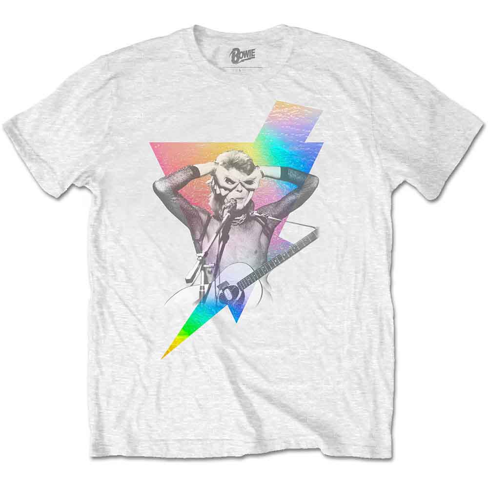 David Bowie | Holographic Bolt - T-Shirt White