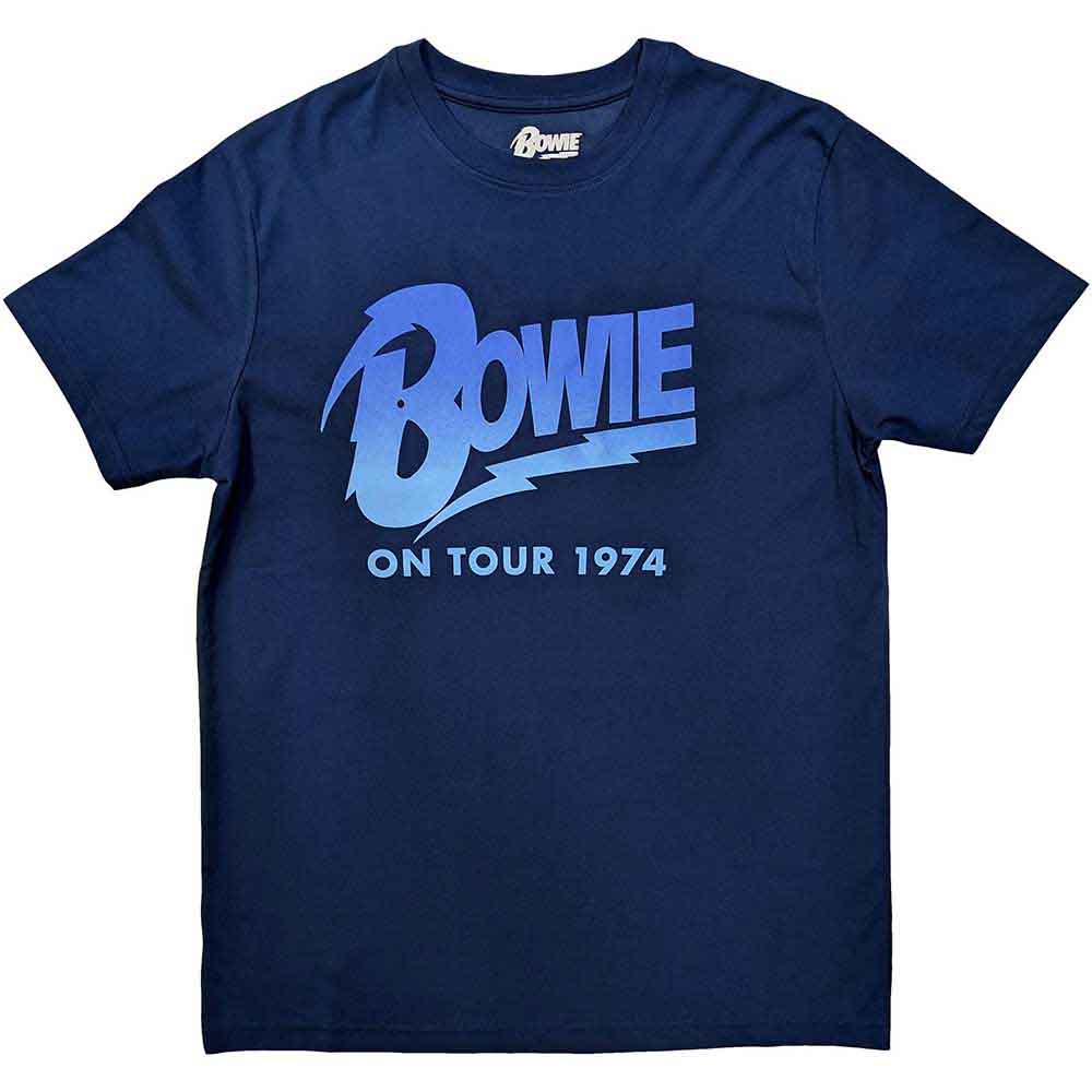 David Bowie | On Tour 1974 - T-Shirt Blue