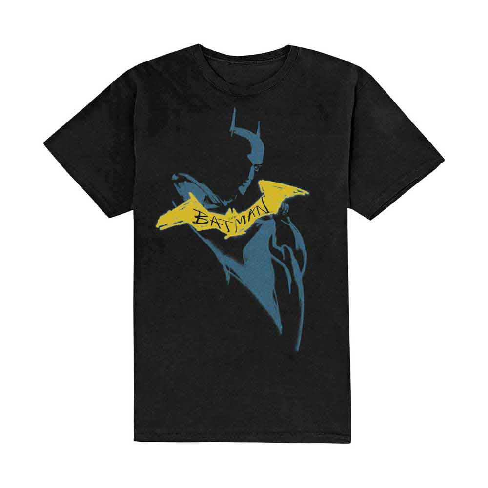 DC Comics | The Batman Yellow Sketch - T-Shirt Black