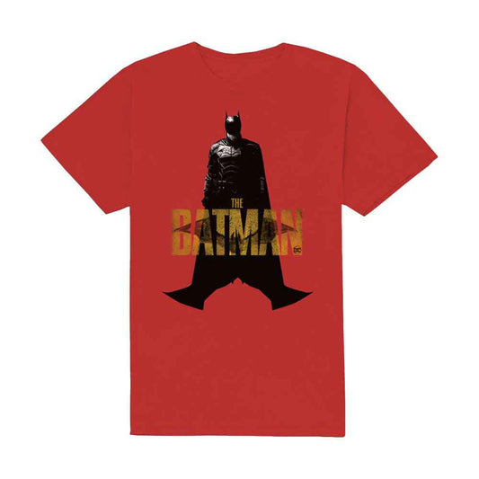DC Comics | The Batman Yellow Text - T-Shirt Red