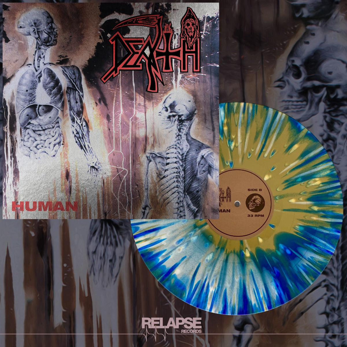 Death | Human (Colored Vinyl, White, Blue, Gold, Splatter) - Vinyl