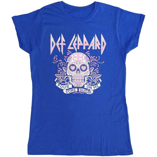Def Leppard | Pour Some Sugar On Me Skull Tour 2019 - T-Shirt Blue