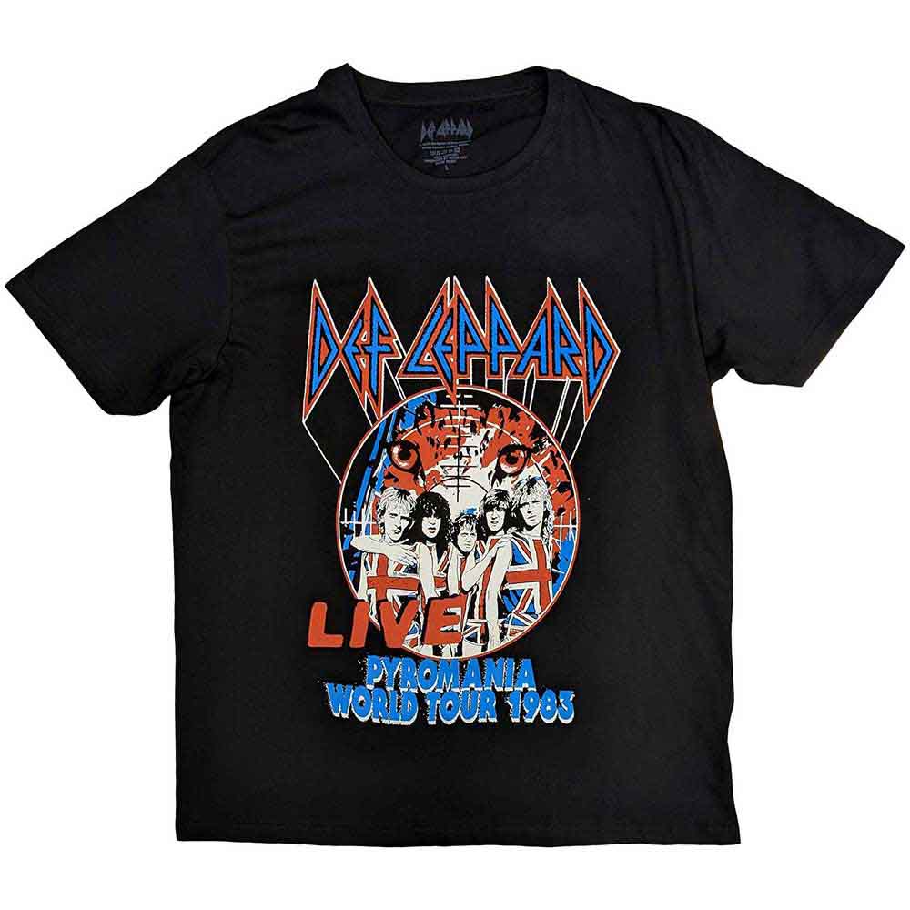 Def Leppard | Pyro World Tour - T-Shirt Black