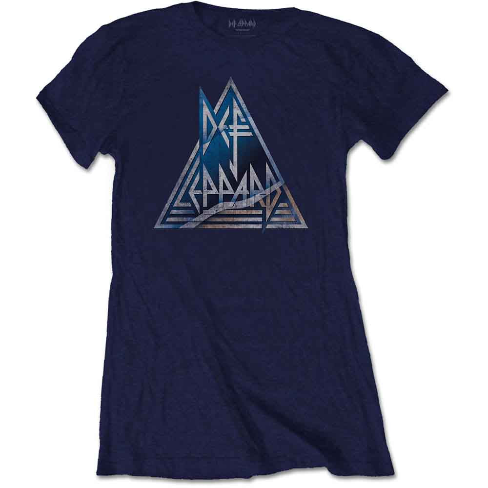 Def Leppard | Triangle Logo - T-Shirt Blue