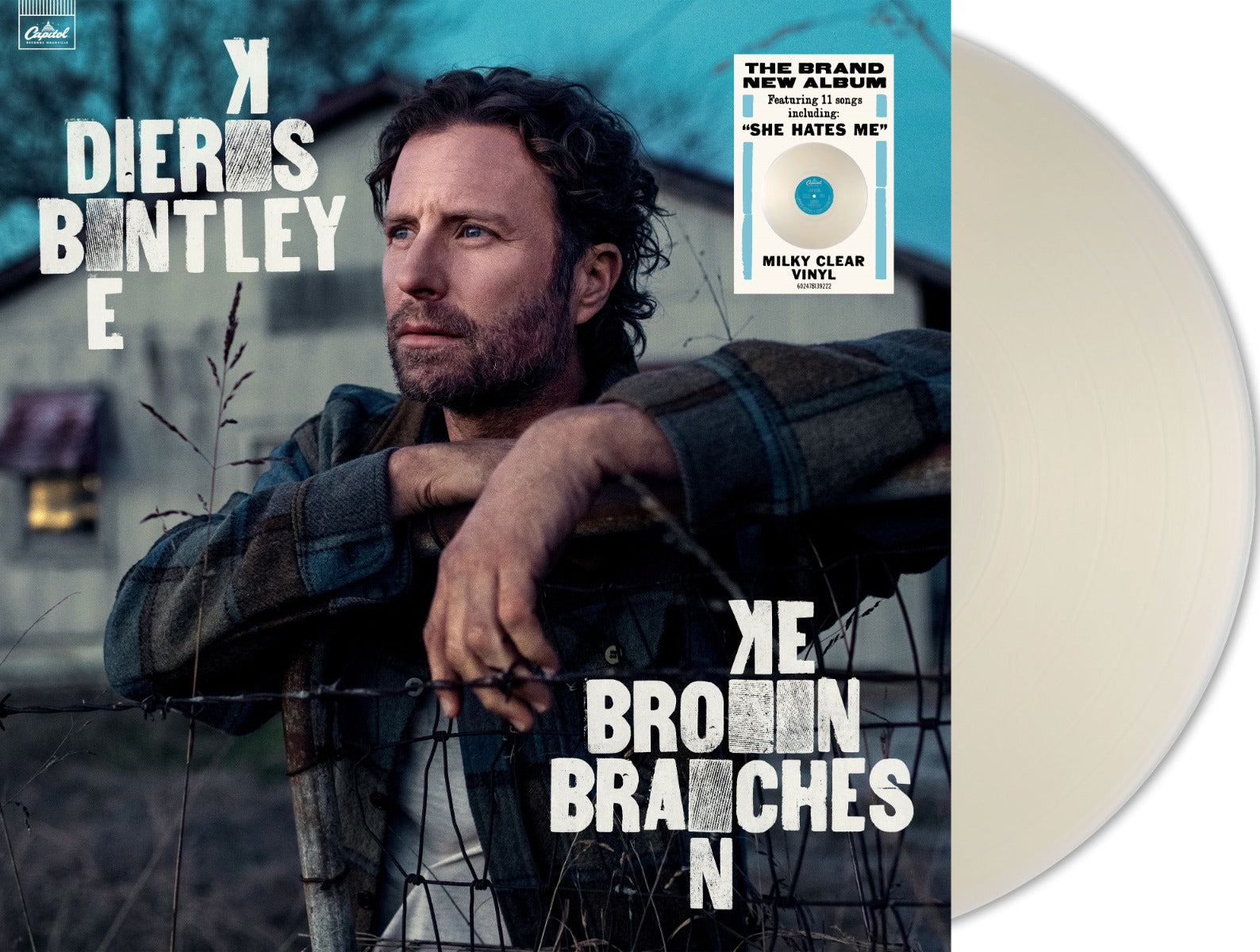 Dierks Bentley | Broken Branches (Indie Exclusive Milky Clear Vinyl) - Vinyl