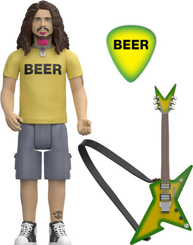 DIMEBAG DARRELL | Dimebag Darrell - ReAction Figures Wv2- Dimebag Darrell (BEER Shirt) (Action Figure, Collectible) - Action Figure