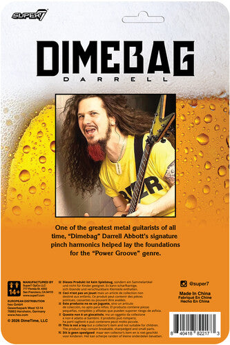 DIMEBAG DARRELL | Dimebag Darrell - ReAction Figures Wv2- Dimebag Darrell (BEER Shirt) (Action Figure, Collectible) - Action Figure