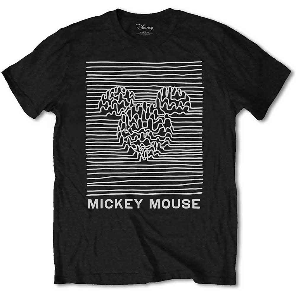 Disney | Mickey Mouse Unknown Pleasures - T-Shirt Black
