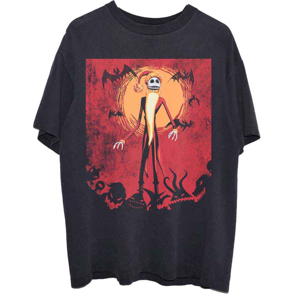 Disney | The Nightmare Before Christmas Jack Orange Sun - T-Shirt Black