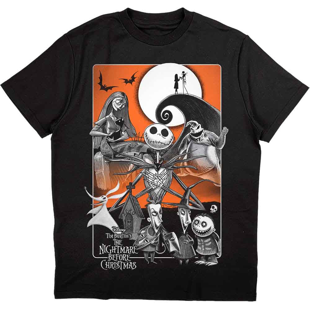 Disney | The Nightmare Before Christmas Orange Moon - T-Shirt Black