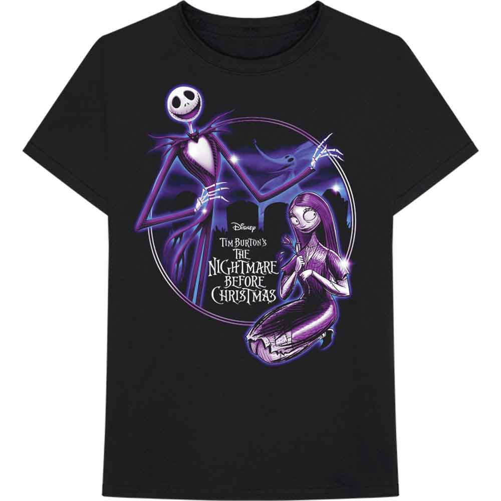 Disney | The Nightmare Before Christmas Purple Graveyard - T-Shirt Black
