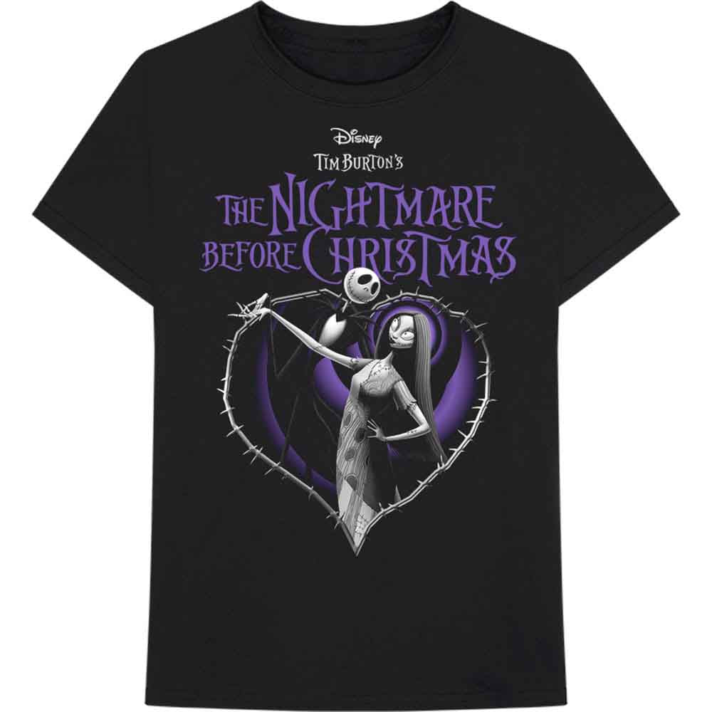 Disney | The Nightmare Before Christmas Purple Heart - T-Shirt Black