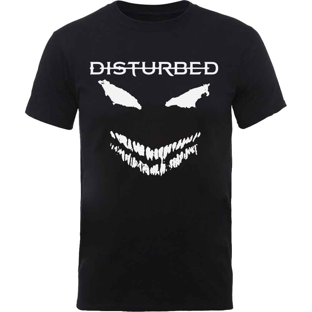 Disturbed | Scary Face Candle - T-Shirt Black