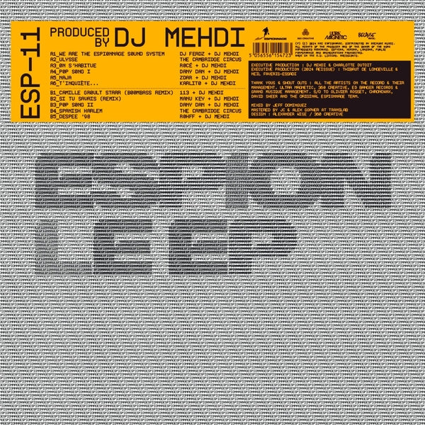 DJ MEHDI | Espion Ep (Orange Vinyl) - Vinyl