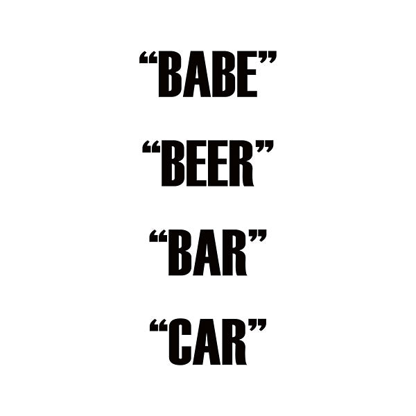 DUAL ACTION | Babe Beer Bar Car - Vinyl