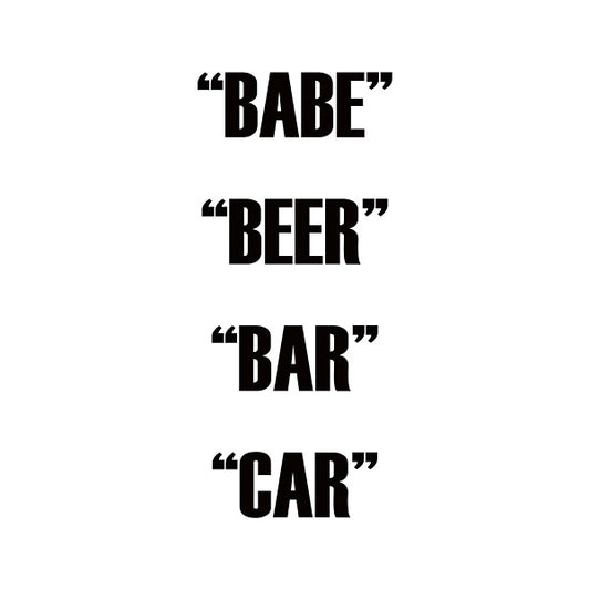 DUAL ACTION | Babe Beer Bar Car - Vinyl