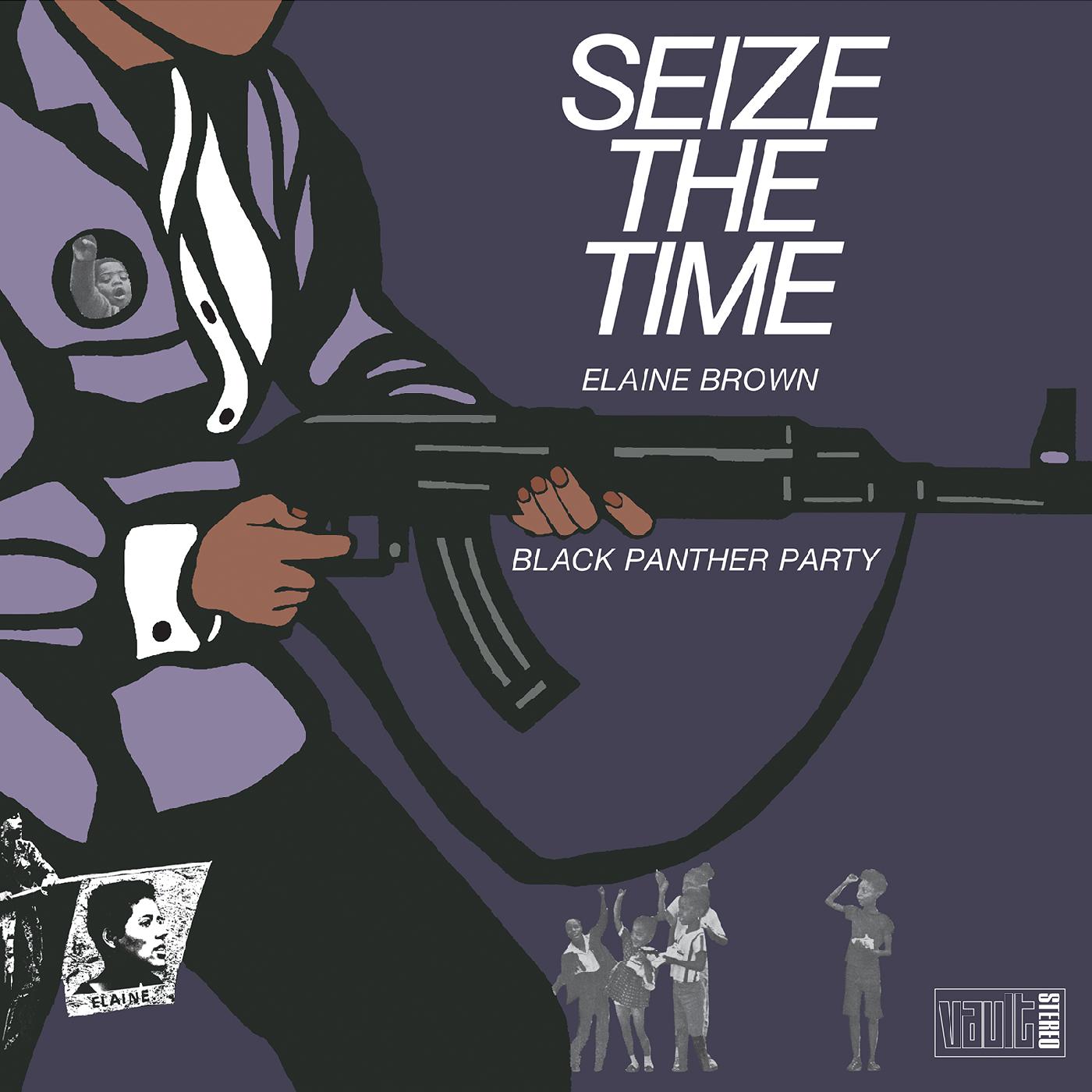 Elaine/Black Panther Party Brown | Seize the Time (DEEP PURPLE VINYL) - Vinyl