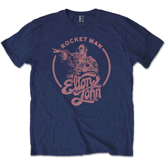 Elton John | Rocketman Circle Point - T-Shirt Blue