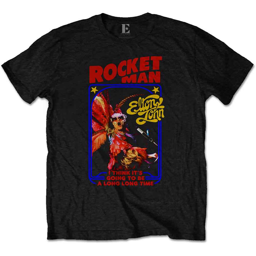 Elton John | Rocketman Feather Suit - T-Shirt Black